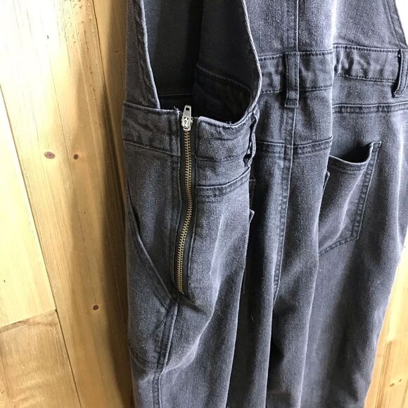 No Boundaries Womens Denim Stretch Charcoal Black Overalls Size XXXL / 3XG (21) - Picture 7 of 13